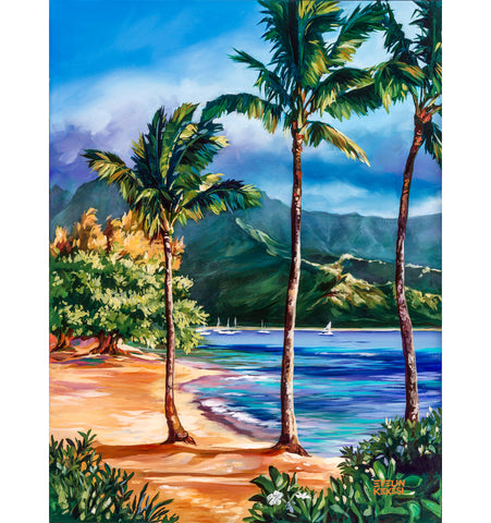Hanalei Gold Matted Print